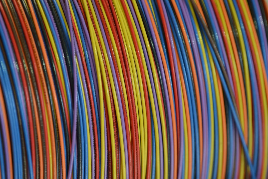 Multi-Colored Electrical Wire