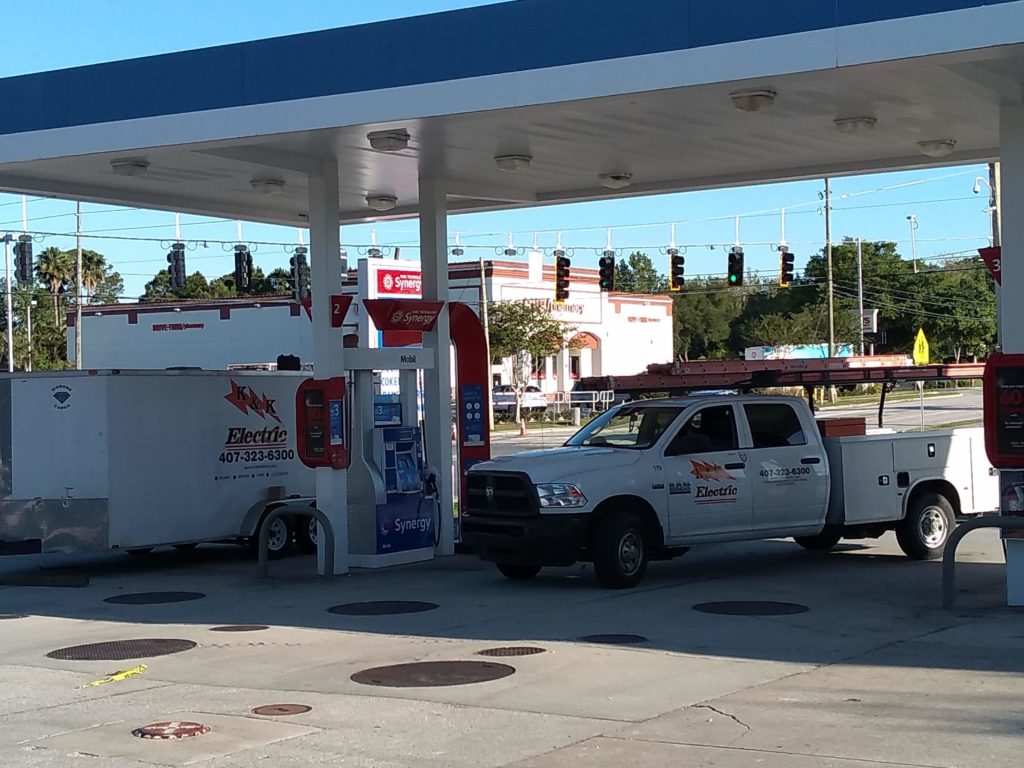Gas Canopy and Dispenser at Rally in Seminole, FL